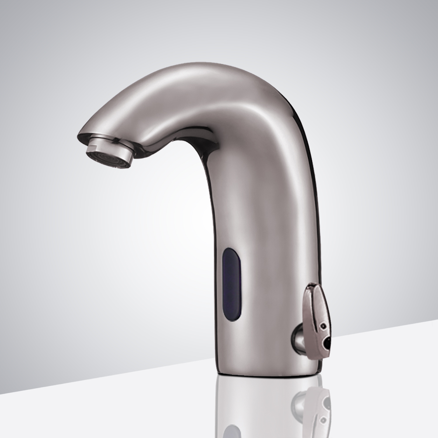Fontana Brushed Nickel Commercial Temperature Control Automatic Hands Free Sensor Faucet