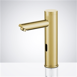 Fontana Commercial Brushed Gold Finish Touchless Automatic Sensor Faucet