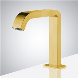 Gold Finish Deck Mounted Commercial  Touchless Faucet