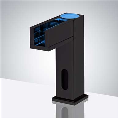 Fontana Commercial Black Touch less Automatic Sensor Hands Free Faucet