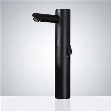 Fontana Matte Black Commercial Bathroom Sensor Faucet