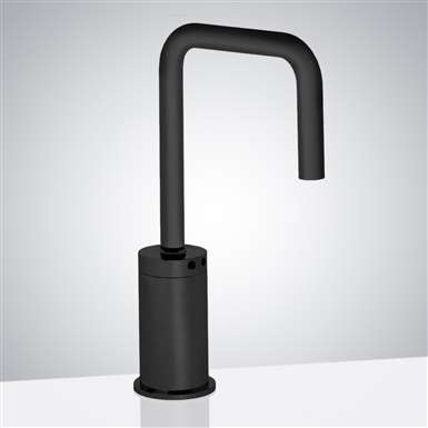 Fontana Touchless Commercial U-Shaped Matte Black Finish Automatic Sensor Faucet