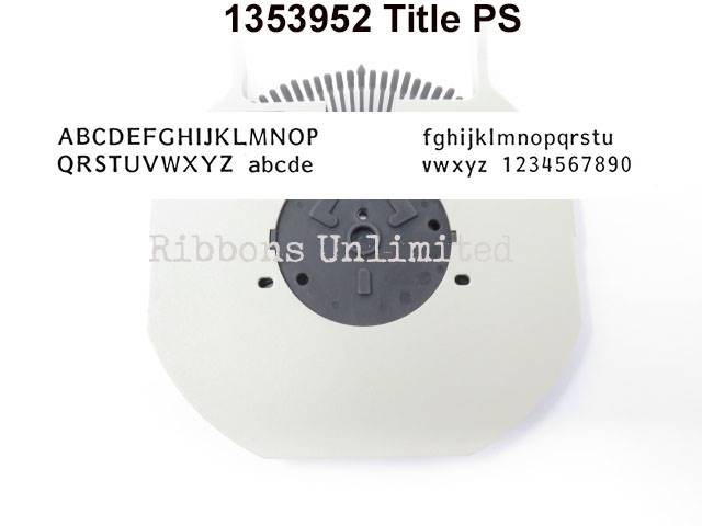 1353952 IBM Wheelwriter Title PS Printwheel