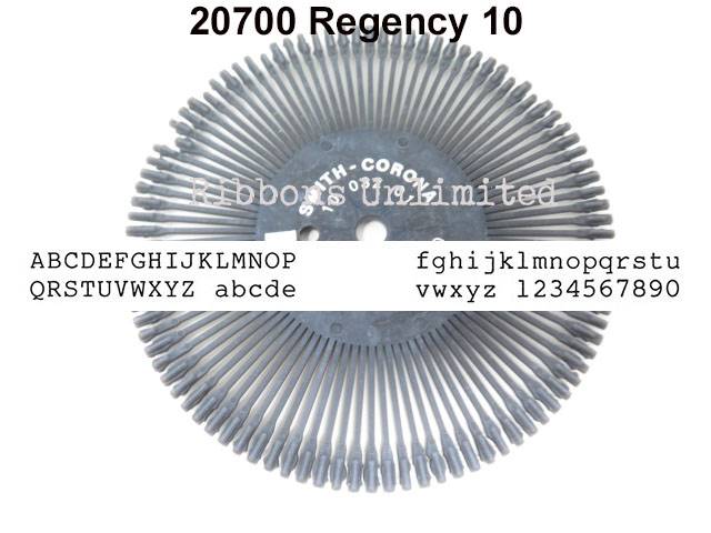20700 Smith Corona H Regency 10 Printwheel