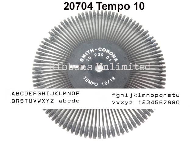 Smith Corona H Series Tempo 10 20704 Printwheel