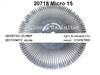 20718 Smith Corona H Micro 15/Gothic 15 Printwheel