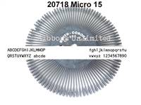 20718 Smith Corona H Micro 15/Gothic 15 Printwheel