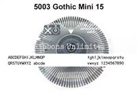 Silver Reed 5003 Gothic Mini 15 Printwheel