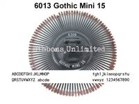 Silver Reed 6013 Gothic Mini 15 Printwheel