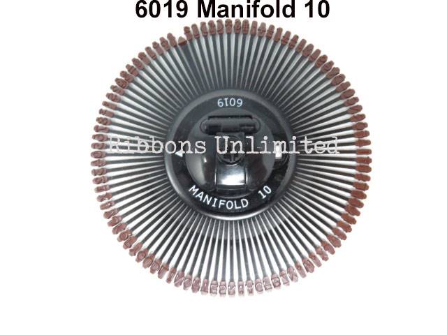 Silver Reed 6019 Manifold 10 Typewriter Printwheel