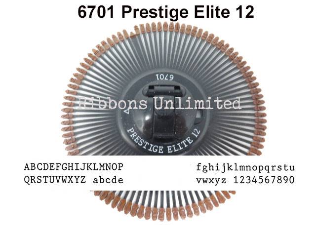 Silver Reed 6701 Prestige Elite 12 Printwheel