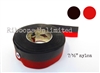 71BKRD 7/16" X 9 Yards Black/Red Replacement Inked Nylon With Eyelets