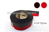 72BKRD 9/16" X 13 Yards Black Red Replacement Inked Nylon Ribbon With Eyelets