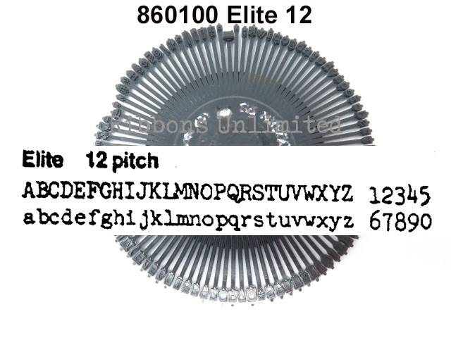 Canon 860100 Elite 12 Typewriter Printwheel