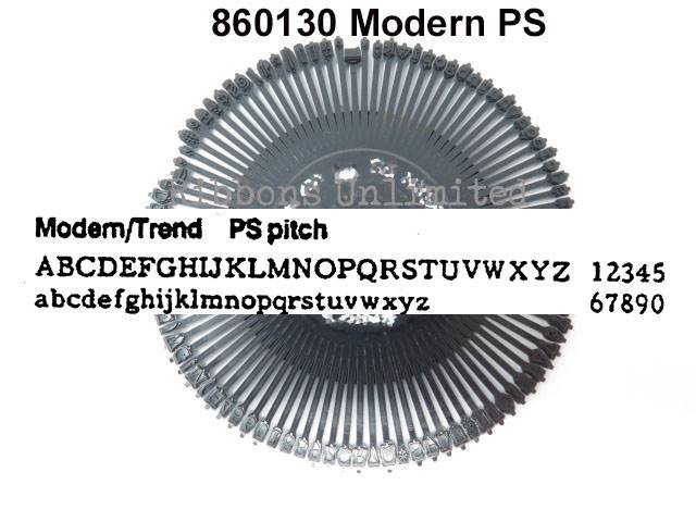 Canon 860130 Modern PS Typewriter Printwheel