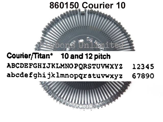 Canon 860150 Courier 10 Typewriter Printwheel