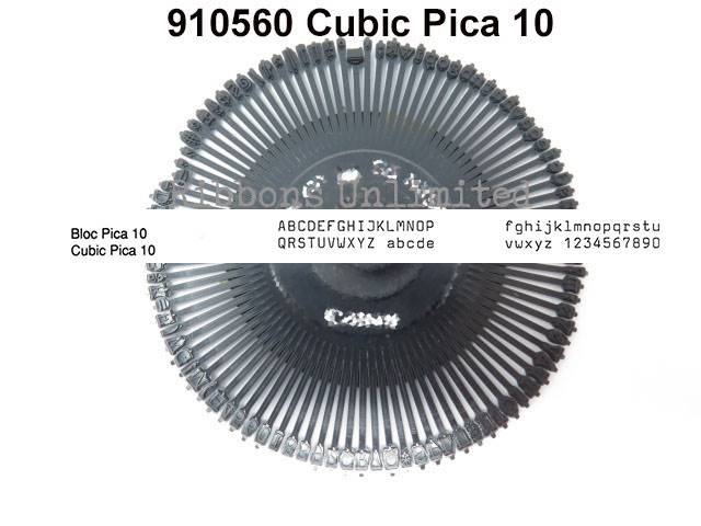 Canon 910560 Cubic Pica 10 Typewriter Printwheel