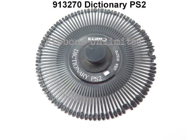 Canon 913270 Dictionary PS2 Typewriter Printwheel