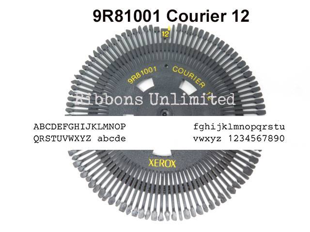 Xerox 9R81001 Courier 12 Typewriter Printwheel