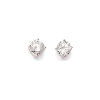 CZRCST - Round White CZ Stud