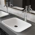 Fontana Vessel Sink and Chrome Touchless Motion Sensor Faucet