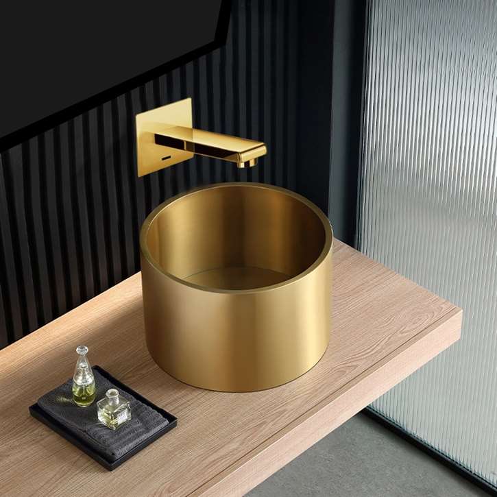 Fontana Vessel Sink and  Touchless Motion Sensor Faucet