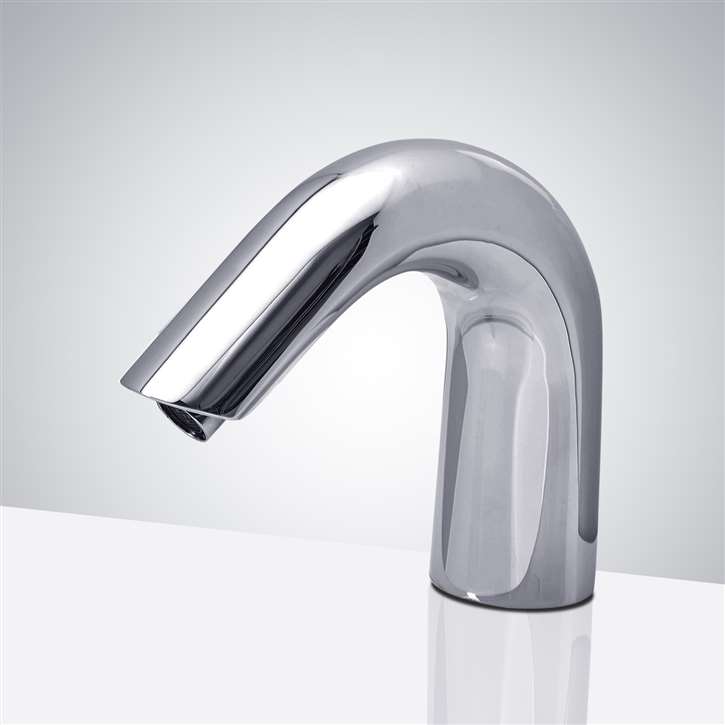 Fontana Milan Deck Mount Commercial Infrared Automatic Sensor Faucet in Chrome Finish