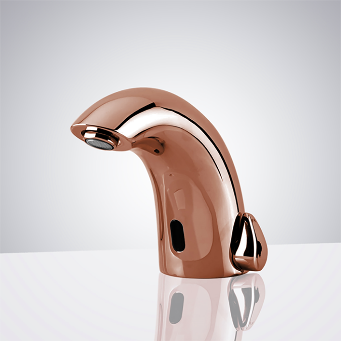 Fontana Bavaria Automatic Commercial Sensor Faucet Rose Gold Finish