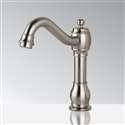 Fontana Commercial Brushed Nickel Touch less Automatic Sensor Hands Free Faucet