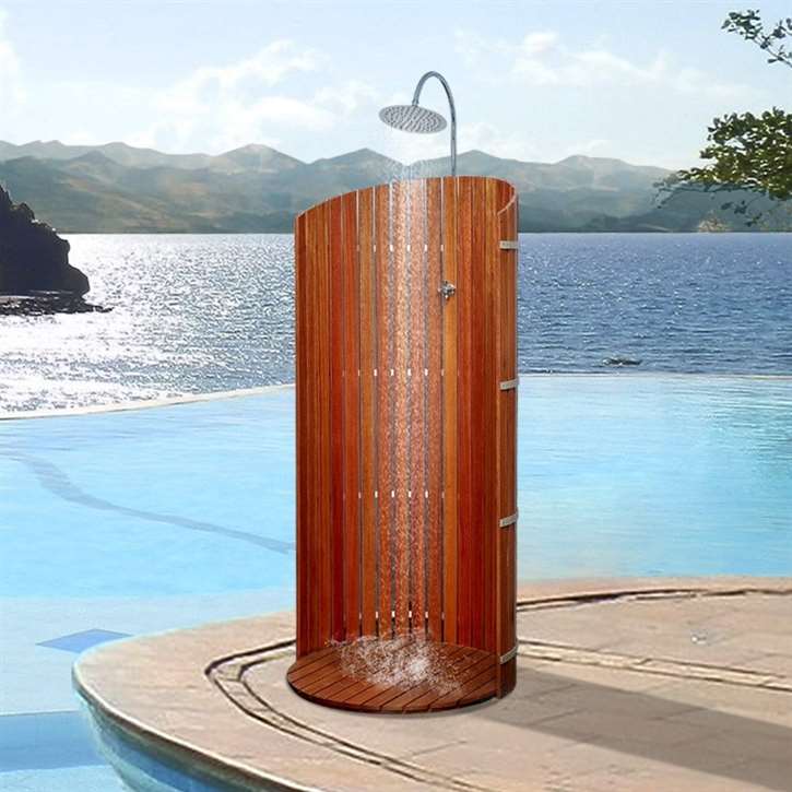 Fontana St. Gallen High End Outdoor Floor Standing Shower Panel