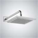 Fontana Lyon Wide Rain Shower Head with Shower Arm, Flange and Touch Clean Technology in Chrome