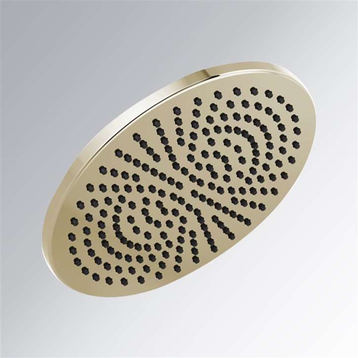 Fontana Verona Brilliance Polished Nickel Single Function Universal Rain Round Shower Head