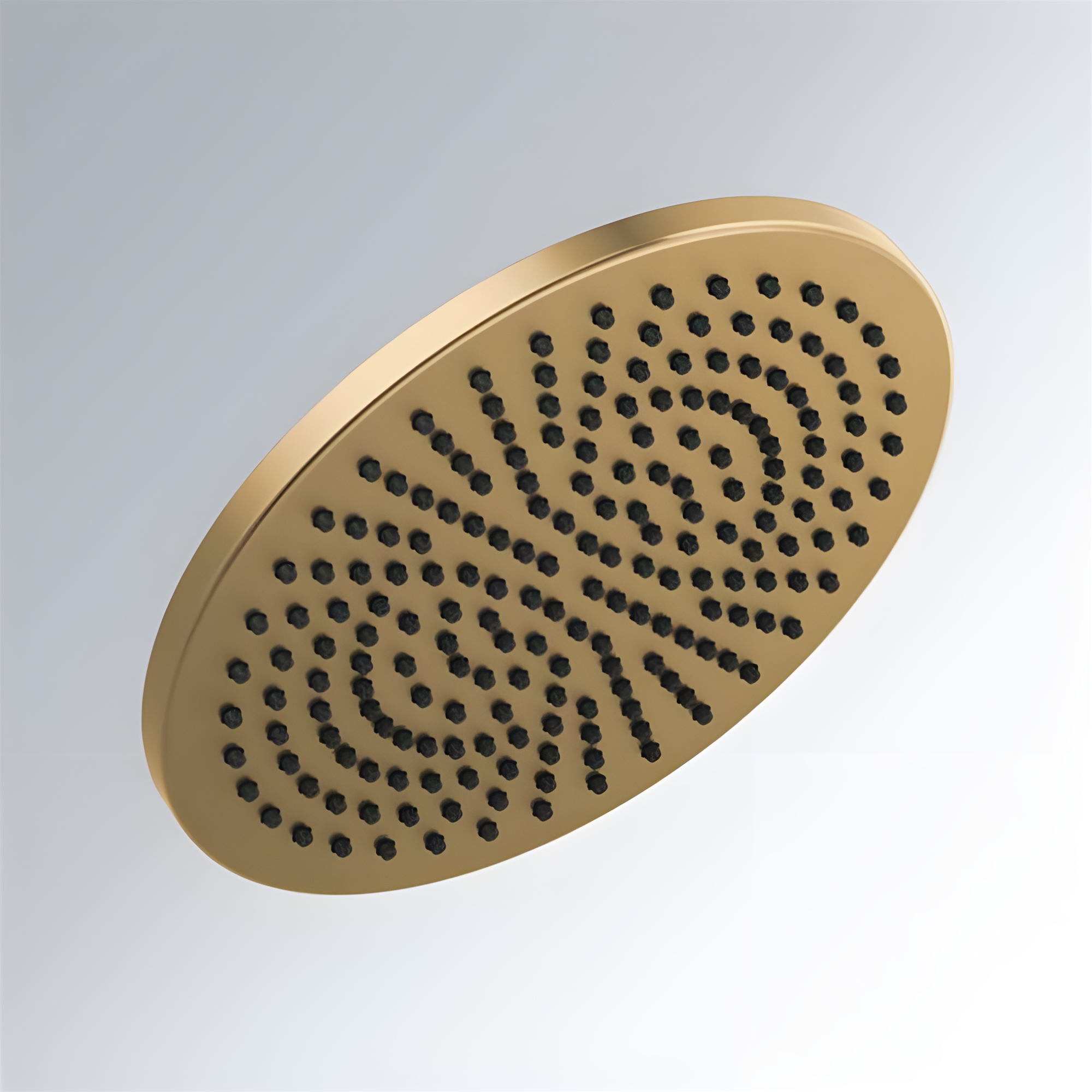 Fontana Capri Champagne Bronze Single Function Universal Rain Round Shower Head