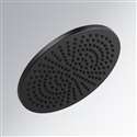 Fontana Dijon Matte Black Single Function Universal Rain Round Shower Head