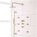 Fontana Lima Brushed Nickel Rainfall Shower System Set