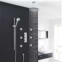 Fontana Mugla Round Thermostatic Ceiling Rainfall Shower System