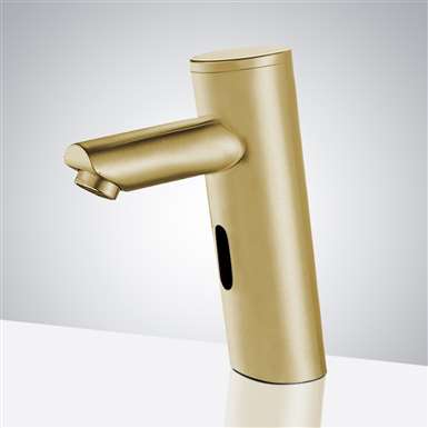 Gold Tone Plated Platinum Commercial Thermostatic Automatic Sensor Tap Solid Brass Construction