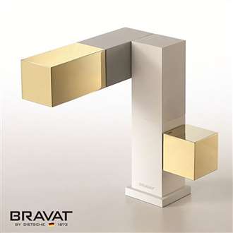 Bravat Gold brass body air mix technology Sink Faucet