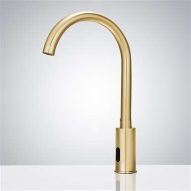 Fontana Commercial Brushed Gold Plated Automatic Motion Sensor Faucet