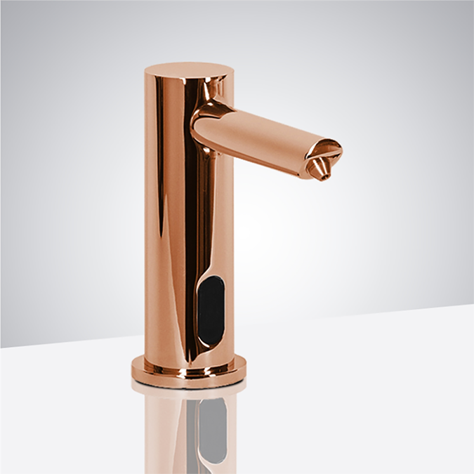 Marsala Minimalist Modern Rose Gold Sensor Soap Dispenser