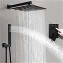 Fontana Matte Black Thermostatic Shower Set