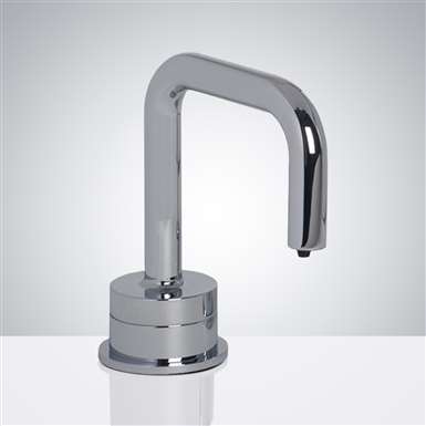 Fontana Peru Commercial Polished Chrome Deck Mount Automatic Touch Free Soap Dispenser