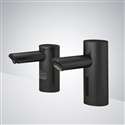 Fontana Matte Black Dual Commercial Sensor Faucet & Automatic Soap Dispenser