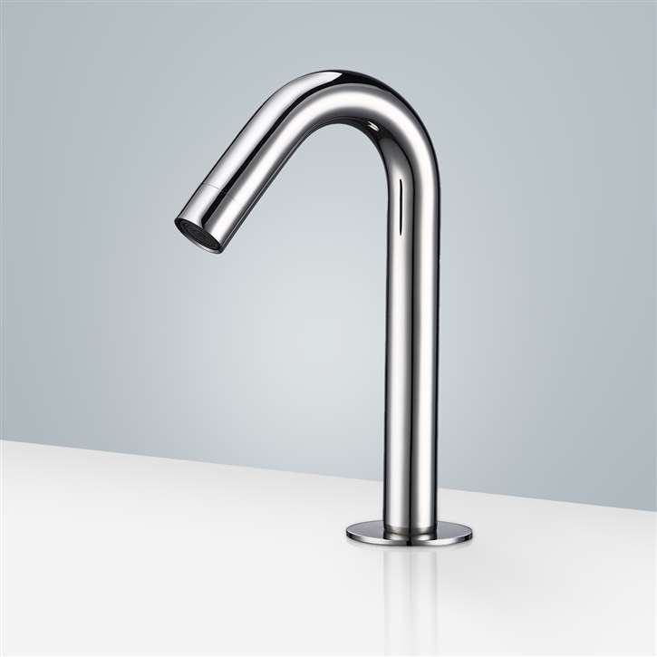 Fontana Dijon Deck Mounted Smart Touch Sensor Faucet Chrome Finish