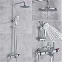 Dual Handle Chrome Thermostatic Shower Spout