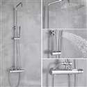 Dual Handle Chrome Thermostatic Shower Spout