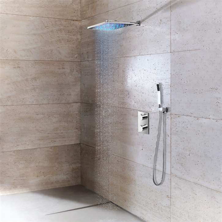 Sagua Wall Mount LED Shower Set