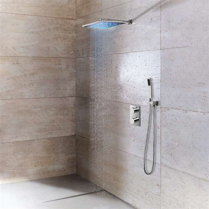 Sagua Wall Mount LED Shower Set