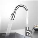 Fontana Marsala Brushed Nickel Finish with Pull Down Sprayer Kitchen Faucet
