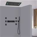Fontana Stresa 6 Way LED Thermostatic Shower System with Handheld Shower and 6 Body Massage Jets